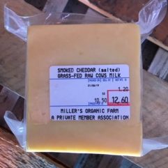 Smoked Cheddar – A2/A2 – Salted – per lb