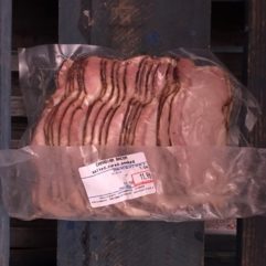 Canadian Bacon – Cured & Salted – per lb