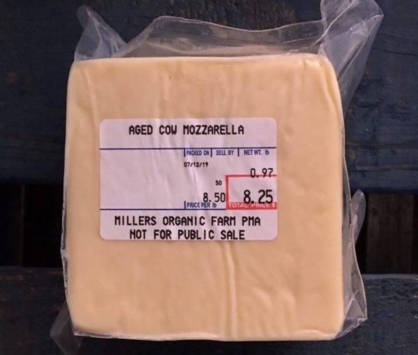 Aged Mozzarella – A2/A2 – Salted – per lb