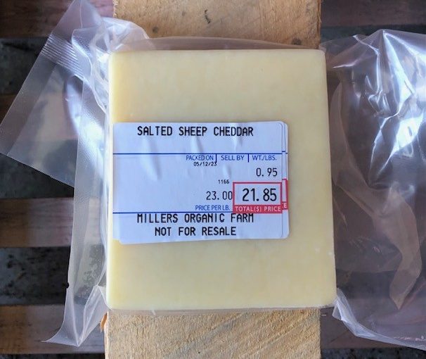 Raw Sheep Cheddar Cheese – per lb