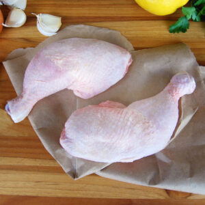 Soy& Corn-Free Chicken Legs & Thighs – (Avg 1.5-2 lbs) – per lb